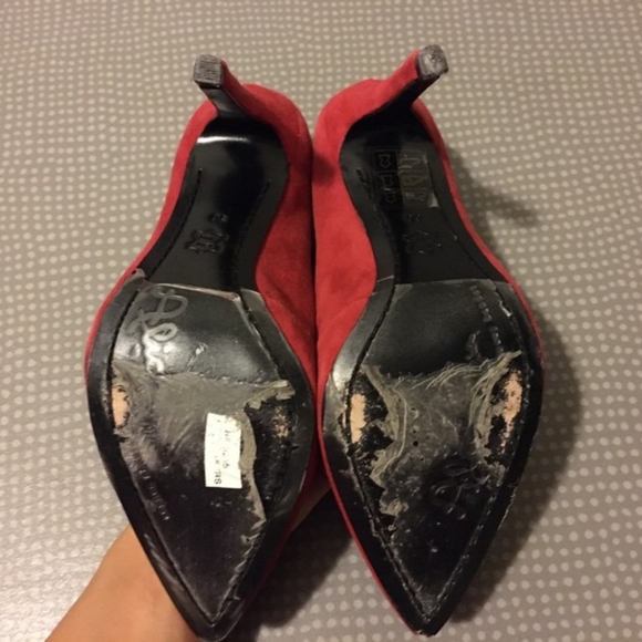 Alice and Olivia Dina Ruby Prime Suede High Heels - Picture 3 of 5